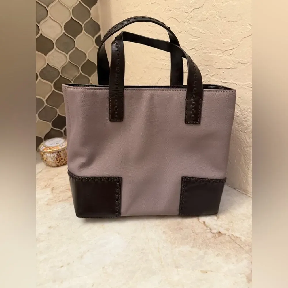 Cole Haan mink/ chocolate small shopper NWT